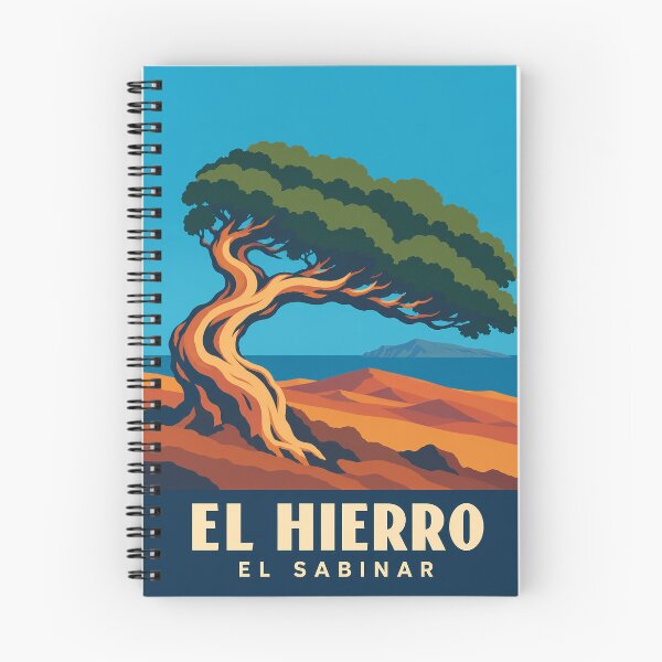 Item preview, El Hierro El Sabinar Retro Travel Poster designed and sold by MavtM.