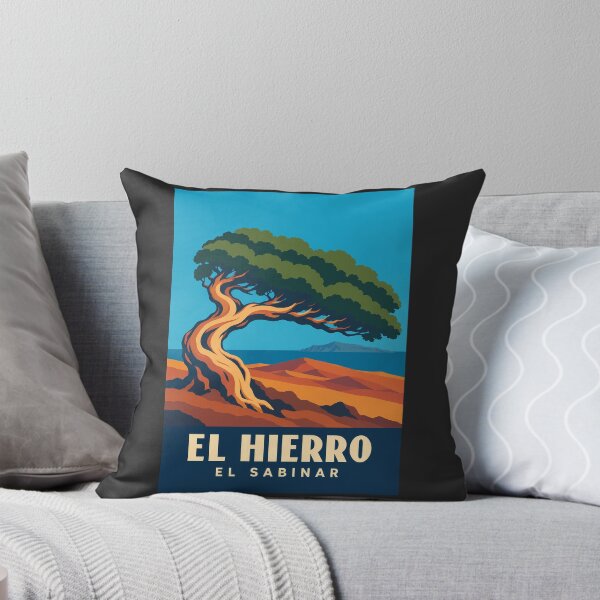 Item preview, El Hierro El Sabinar Retro Travel Poster designed and sold by MavtM.