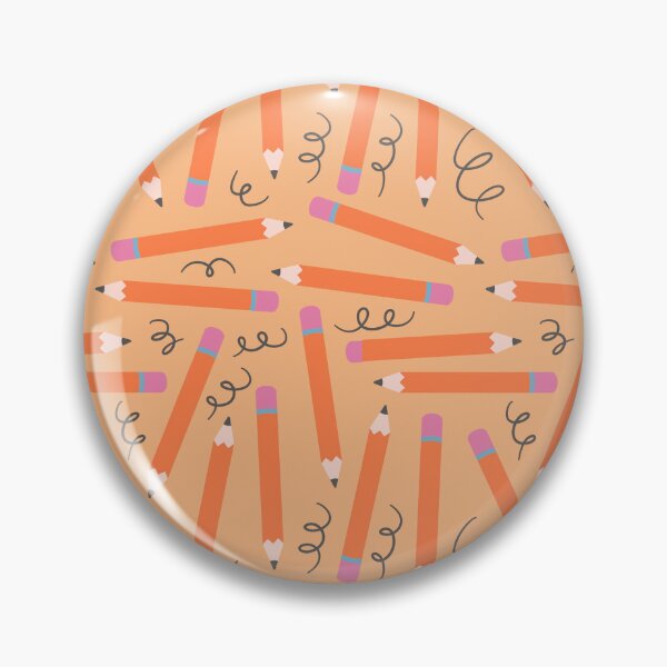 Item preview, Back to School Doodles – Playful Pencil & Scribble Pattern | Orange designed and sold by Frohyou.