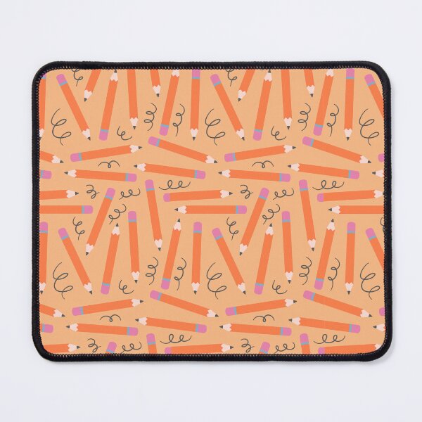 Item preview, Back to School Doodles – Playful Pencil & Scribble Pattern | Orange designed and sold by Frohyou.