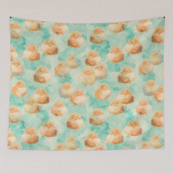 Item preview, Fluffy Watercolor Ducklings designed and sold by ArtfulAdv.