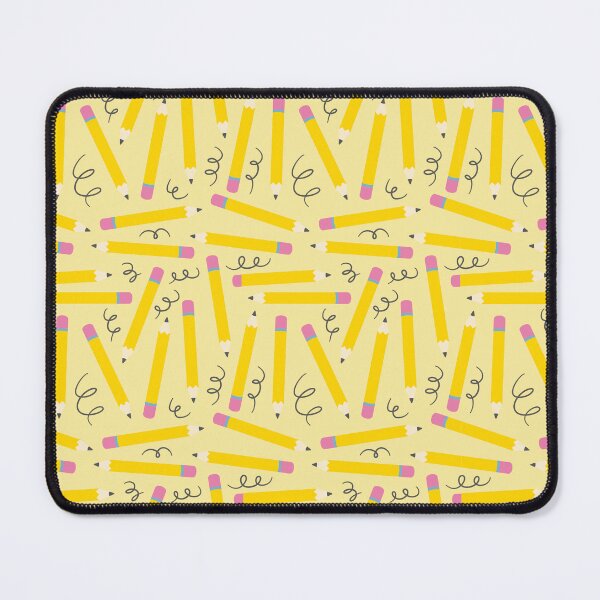 Item preview, Back to School Doodles – Playful Pencil & Scribble Pattern | Yellow designed and sold by Frohyou.