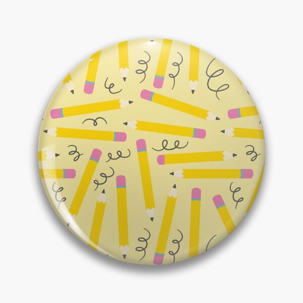 Item preview, Back to School Doodles – Playful Pencil & Scribble Pattern | Yellow designed and sold by Frohyou.
