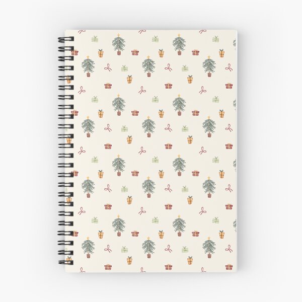 Item preview, Cute Watercolor Christmas Trees and Gifts Cream Pattern designed and sold by svitlaarty.