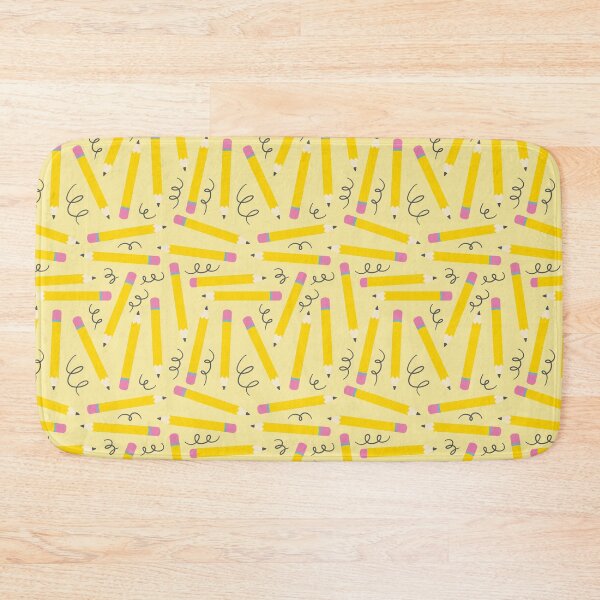 Item preview, Back to School Doodles – Playful Pencil & Scribble Pattern | Yellow designed and sold by Frohyou.
