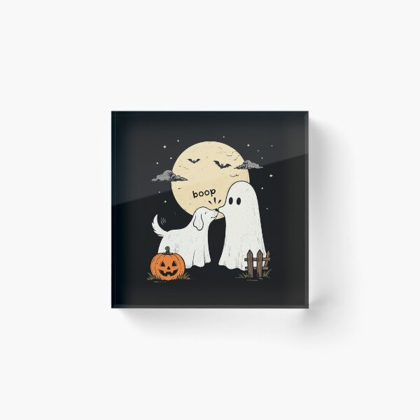 Item preview, Funny Ghost Boop Dog Halloween  designed and sold by ellapaintcoast.