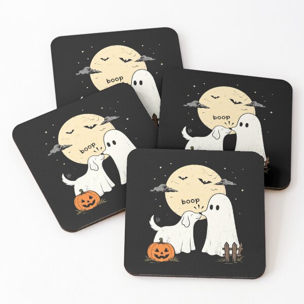 Item preview, Funny Ghost Boop Dog Halloween  designed and sold by ellapaintcoast.