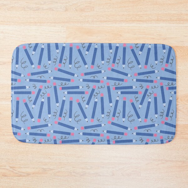 Item preview, Back to School Doodles – Playful Pencil & Scribble Pattern | Blue designed and sold by Frohyou.