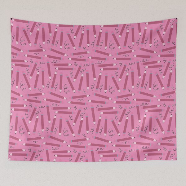 Item preview, Back to School Doodles – Playful Pencil & Scribble Pattern | Pink designed and sold by Frohyou.