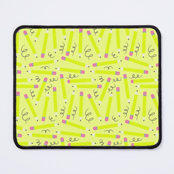 Item preview, Back to School Doodles – Playful Pencil & Scribble Pattern | Chartreuse designed and sold by Frohyou.