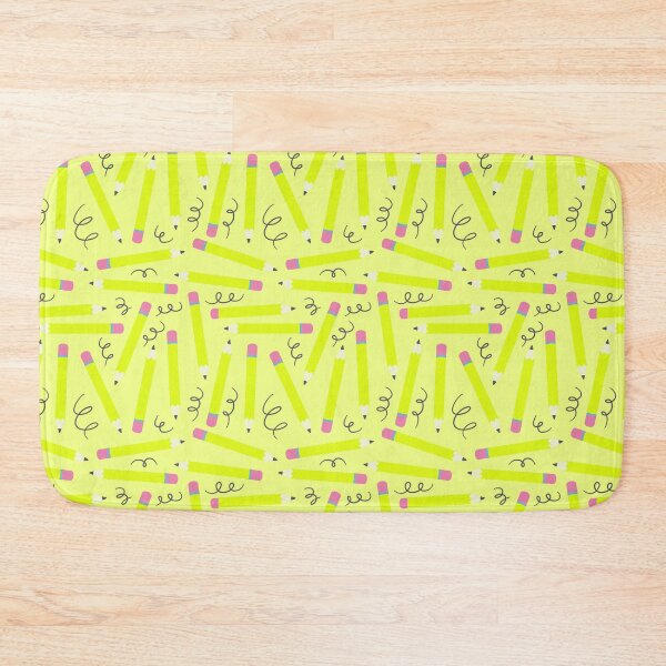 Item preview, Back to School Doodles – Playful Pencil & Scribble Pattern | Chartreuse designed and sold by Frohyou.
