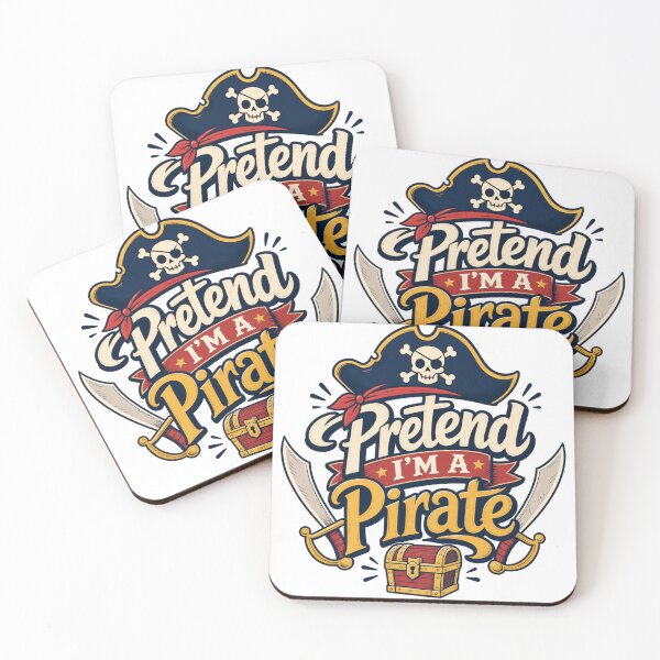 Item preview, Pretend I’m a Pirate – Pirate Hat, Skull, Swords and Treasure Chest designed and sold by BearLoveDesign.