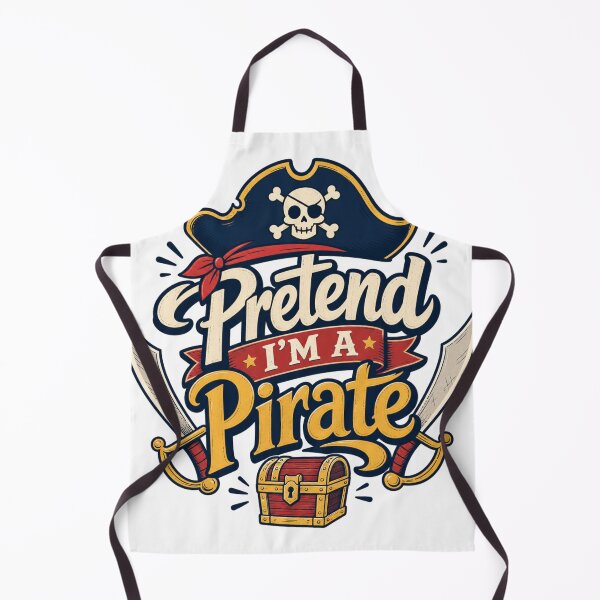 Item preview, Pretend I’m a Pirate – Pirate Hat, Skull, Swords and Treasure Chest designed and sold by BearLoveDesign.