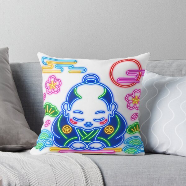 Item preview, Retro Japanese Fukusuke Neon Sign – Lucky Fortune Doll Vintage Japan Pop Artく designed and sold by アミヤジャ.