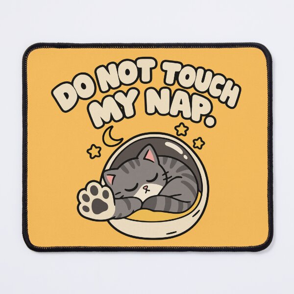 Item preview, Do Not Touch My Nap - Cute Sleeping Cat Space Astronaut designed and sold by MewMade.