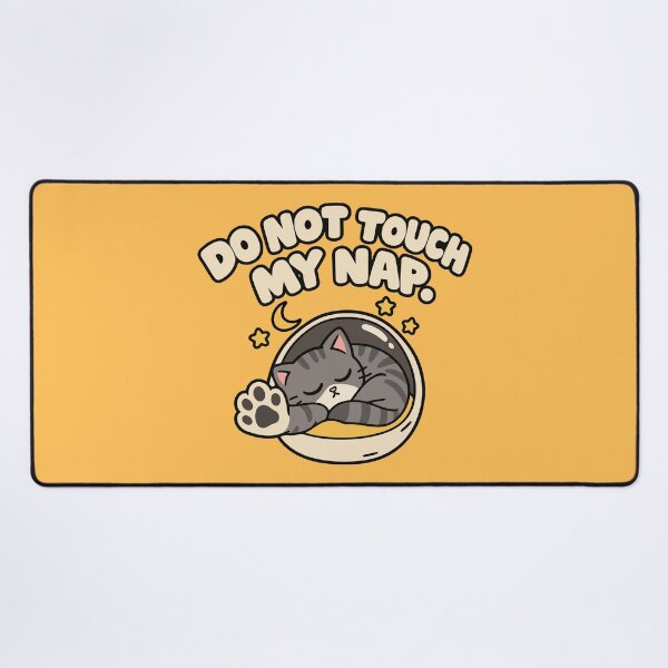 Item preview, Do Not Touch My Nap - Cute Sleeping Cat Space Astronaut designed and sold by MewMade.