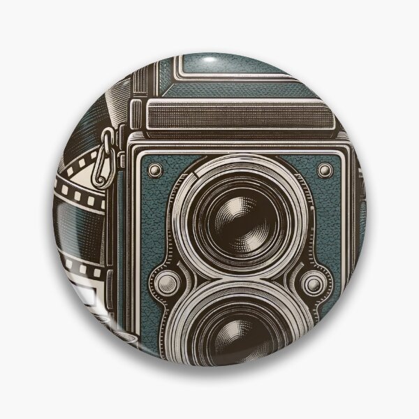 Item preview, Twin Lens Camera Die Cut Reflex Body and Film Strip | Film Photography Analogue Art designed and sold by StickyGuys.