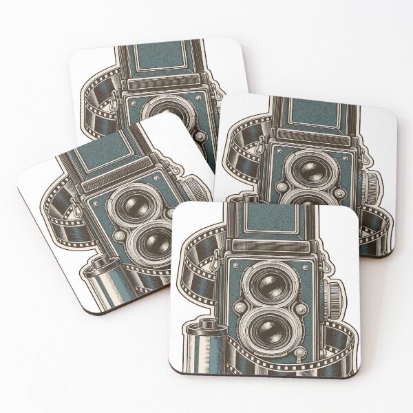 Item preview, Twin Lens Camera Die Cut Reflex Body and Film Strip | Film Photography Analogue Art designed and sold by StickyGuys.