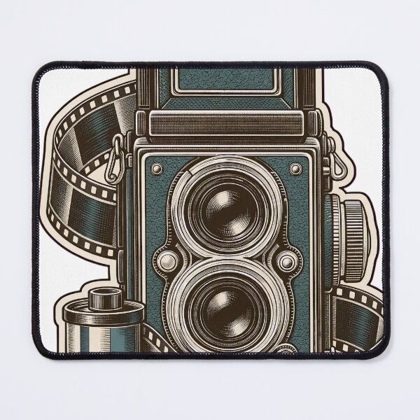 Item preview, Twin Lens Camera Die Cut Reflex Body and Film Strip | Film Photography Analogue Art designed and sold by StickyGuys.