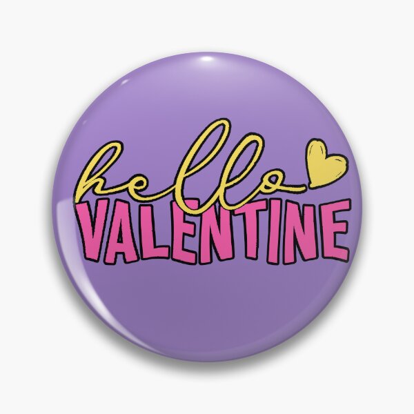 Artikelvorschau, Hallo Valentinstag! Süßes T-Shirt mit rosa und gelber Typografie entworfen und verkauft von AstronautMerch.