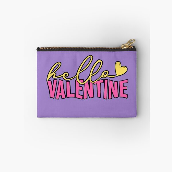 Artikelvorschau, Hallo Valentinstag! Süßes T-Shirt mit rosa und gelber Typografie entworfen und verkauft von AstronautMerch.