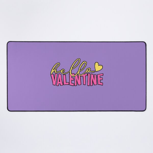 Item preview, Hello Valentine's Day Cute T-Shirt Pink and Yellow Typography designed and sold by AstronautMerch.
