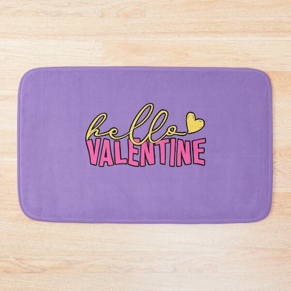 Item preview, Hello Valentine's Day Cute T-Shirt Pink and Yellow Typography designed and sold by AstronautMerch.