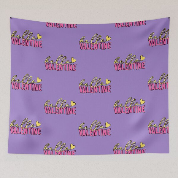 Item preview, Hello Valentine's Day Cute T-Shirt Pink and Yellow Typography designed and sold by AstronautMerch.