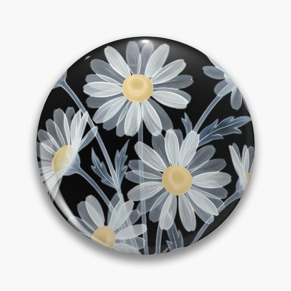 Item preview, White Daisy Bouquet With Yellow Centers designed and sold by Linework Studio.