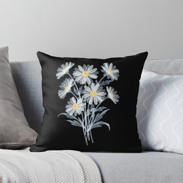 Item preview, White Daisy Bouquet With Yellow Centers designed and sold by Linework Studio.