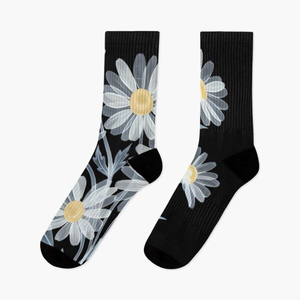 Item preview, White Daisy Bouquet With Yellow Centers designed and sold by Linework Studio.