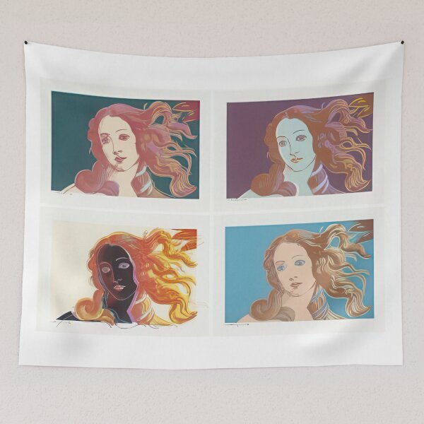 Item preview, Details Of Renaissance Paintings (Sandro Botticelli, Birth Of Venus, F. & S. II.316 - 319) (complete set) - Print by Andy Warhol designed and sold by stevengrossman.