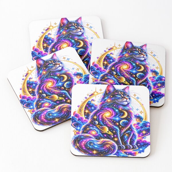 Item preview, Stardust Familiar Celestial Cat designed and sold by New Wave Artworks & Odds &Ends.