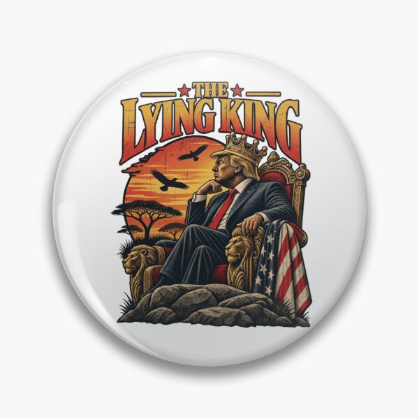 Item preview, The Lying King Anti-Trump Funny designed and sold by Thread&Fable.