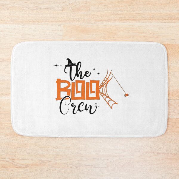 Item preview, The Boo Crew Halloween Spider Web Orange Art designed and sold by Custom Crest.