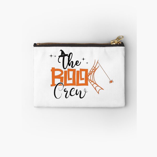 Item preview, The Boo Crew Halloween Spider Web Orange Art designed and sold by Custom Crest.