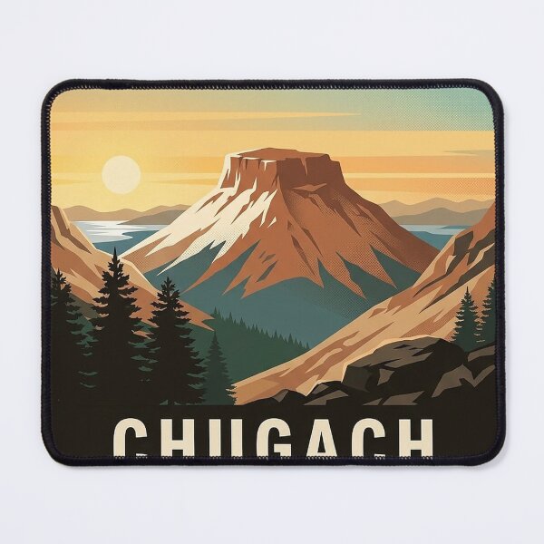 Item preview, Chugach State Park Flattop Mountain Alaska Travel Badge Sticker designed and sold by DetourDgn.