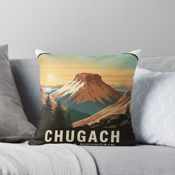 Item preview, Chugach State Park Flattop Mountain Alaska Travel Badge Sticker designed and sold by DetourDgn.