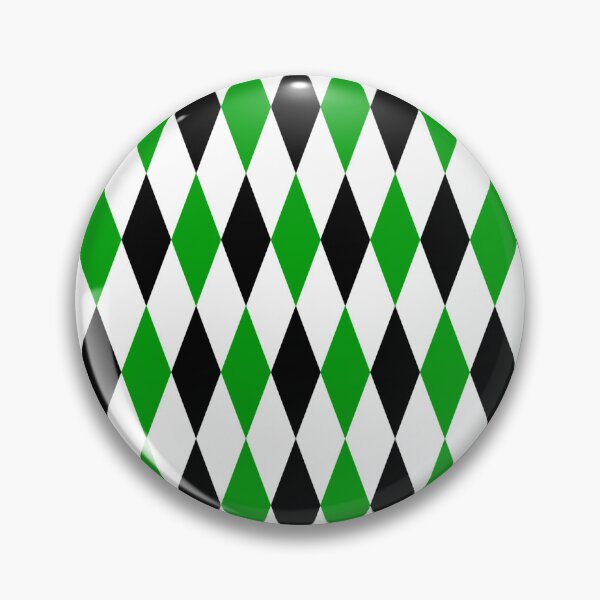 Item preview, Green Black White Harlequin Diamonds Pattern - Light  designed and sold by PatternTitan.