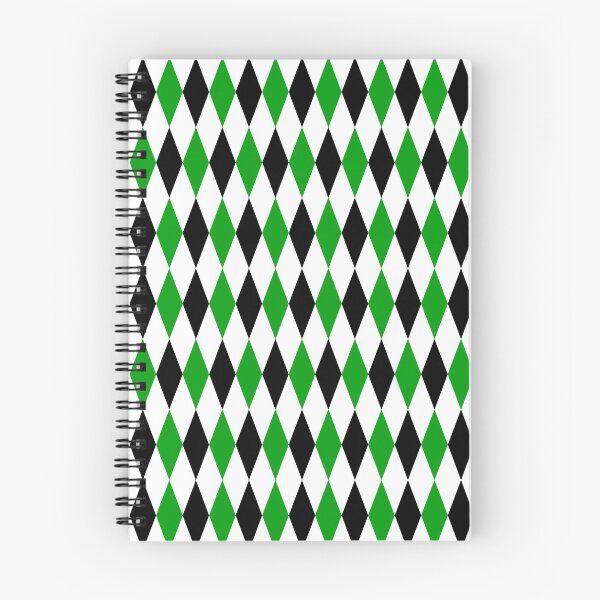 Item preview, Green Black White Harlequin Diamonds Pattern - Light  designed and sold by PatternTitan.