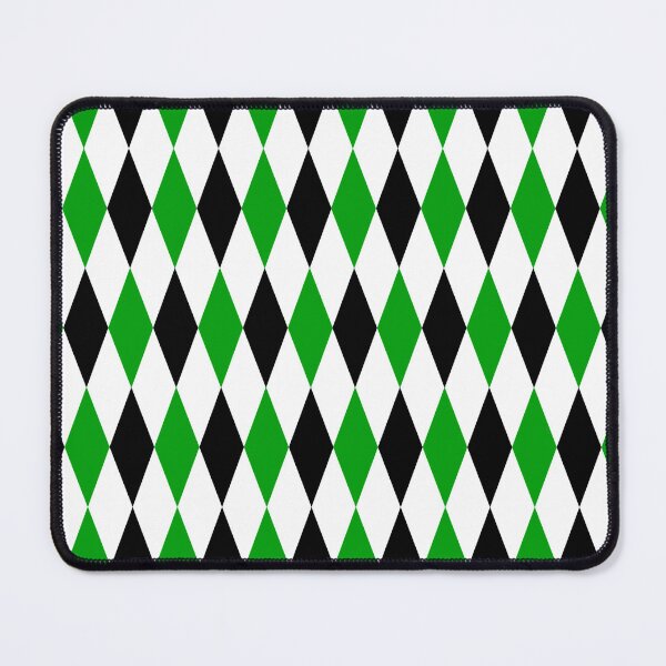 Item preview, Green Black White Harlequin Diamonds Pattern - Light designed and sold by PatternTitan.