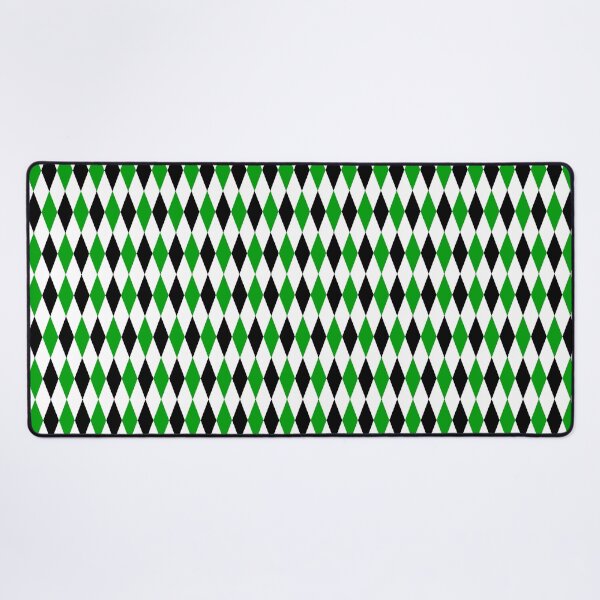 Item preview, Green Black White Harlequin Diamonds Pattern - Light designed and sold by PatternTitan.