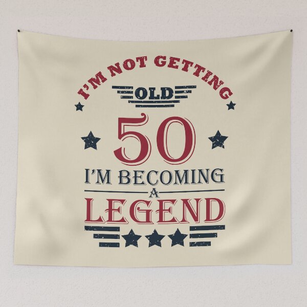 Item preview, I'm Not Getting Old I'm Becoming A Legend - Vintage 50 years old - 50th Birthday Party Gift designed and sold by Alexaltay.