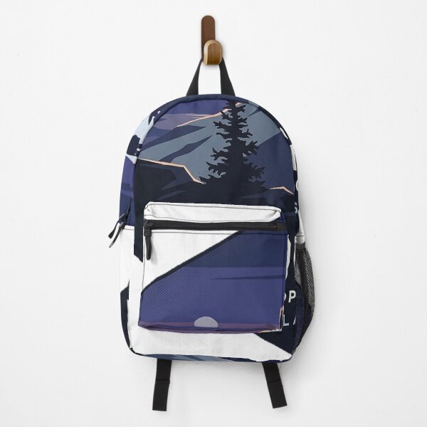 Item preview, Flattop Mountain Chugach State Park Alaska Dusk Badge Sticker designed and sold by DetourDgn.