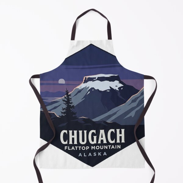 Item preview, Flattop Mountain Chugach State Park Alaska Dusk Badge Sticker designed and sold by DetourDgn.