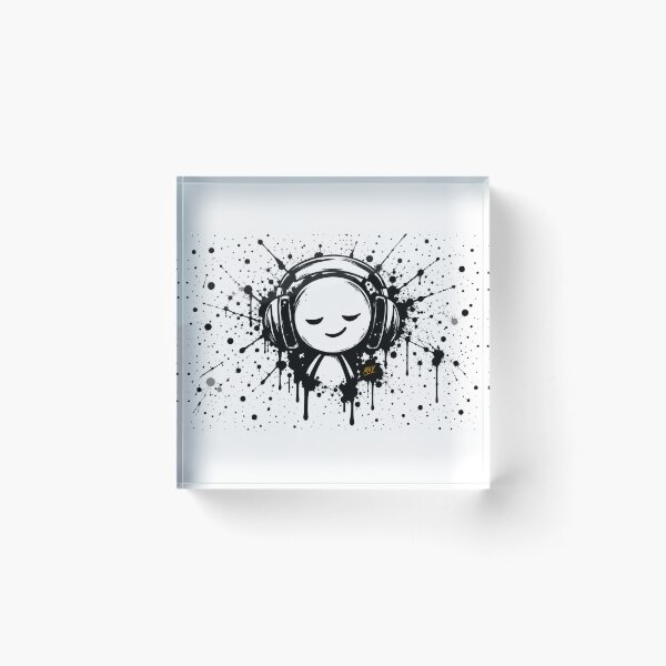 Item preview, Peaceful Headphones Music Vibes designed and sold by Qenlo.