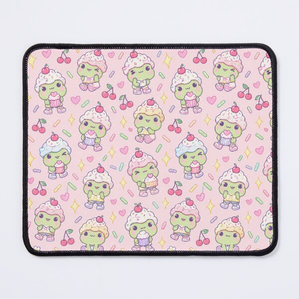 Item preview, Kawaii Frog Cupcake Hat Pastel Pattern designed and sold by Soft Berry Studio.