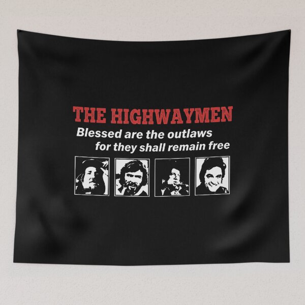 Item preview, The Highwaymen - Waylon Jennings - Willie Nelson - Kris Kristofferson - Johnny Cash - Blessed Are The Outlaws For They Shall Remain Free designed and sold by lightylegal.