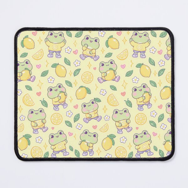 Item preview, Kawaii Frog Lemon Sweater Pastel Pattern designed and sold by Soft Berry Studio.