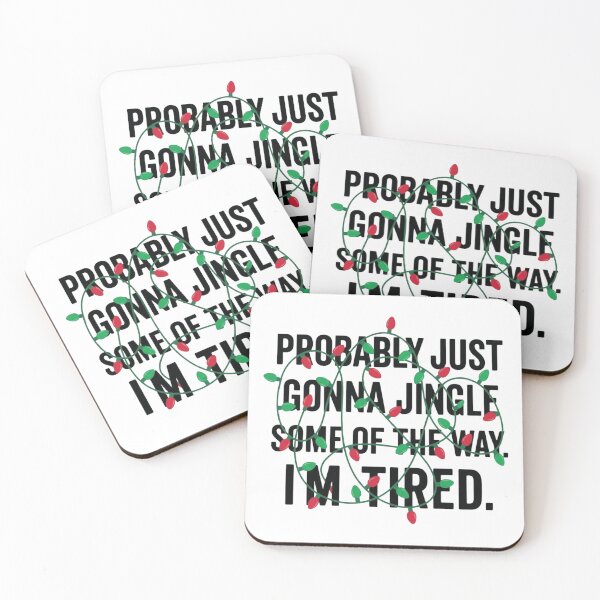 Item preview, I'm Just Going to Jingle Some of the Way, I'm Tired, Funny Christmas designed and sold by CloudyPress.